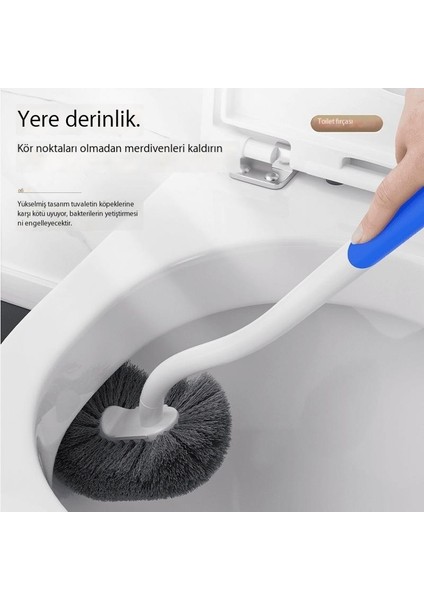 Tuvalet Fırçası Japon Tarzı Ölü Köşe Yok Yumuşak Tuvalet Fırçası Tuvalet Fırçası Tuvalet Temizleme Fırçası Banyo Dirsek Tuvalet Fırçası (Yurt Dışından)