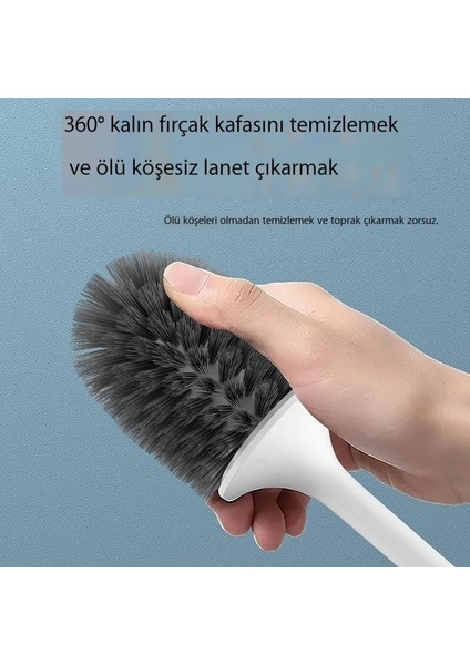 Kör Noktalar Olmadan Ev Tuvalet Fırçası Tuvalet Temizleme Fırçası Tuvalet Temizleme Seti (Yurt Dışından)
