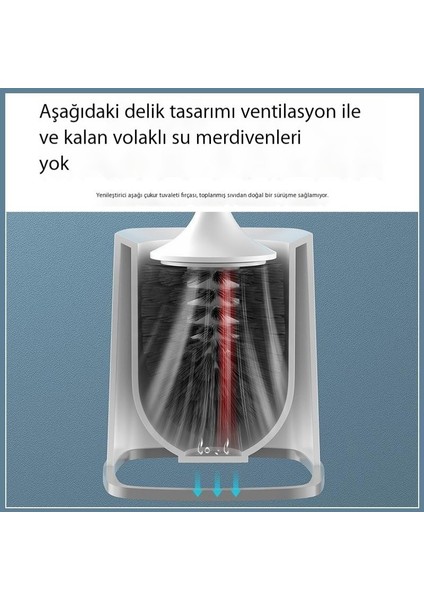 Kör Noktalar Olmadan Ev Tuvalet Fırçası Tuvalet Temizleme Fırçası Tuvalet Temizleme Seti (Yurt Dışından)