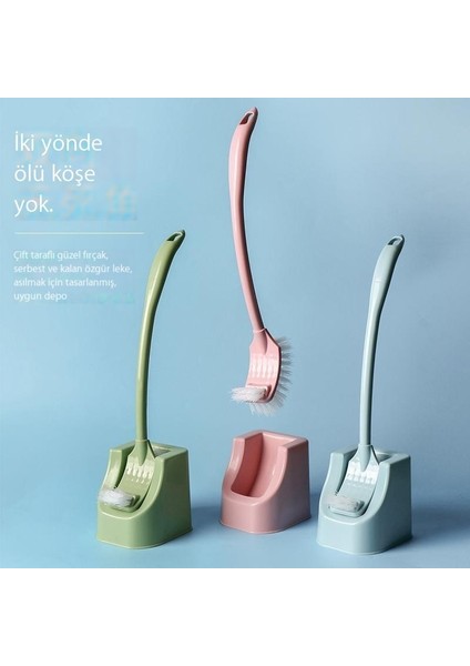 Hiçbir Çıkmaz Uzun Saplı Tuvalet Fırçası Banyo Tuvalet Temizleme Fırçası Tabanı ile Çift Taraflı Plastik Tuvalet Temizleme Artefaktı (Yurt Dışından) modelleri