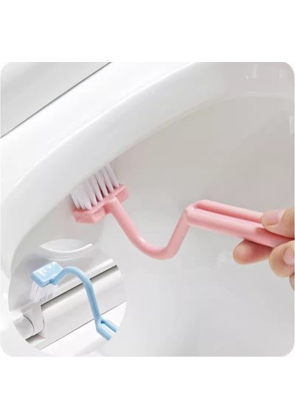 Banyo S Şeklinde Tuvalet Fırçası Japon Tarzı Ölü Köşe Temizleme Fırçası Yaratıcı Tuvalet Fırçası Plastik Kavisli Fırça Tuvalet Fırçası (Yurt Dışından)