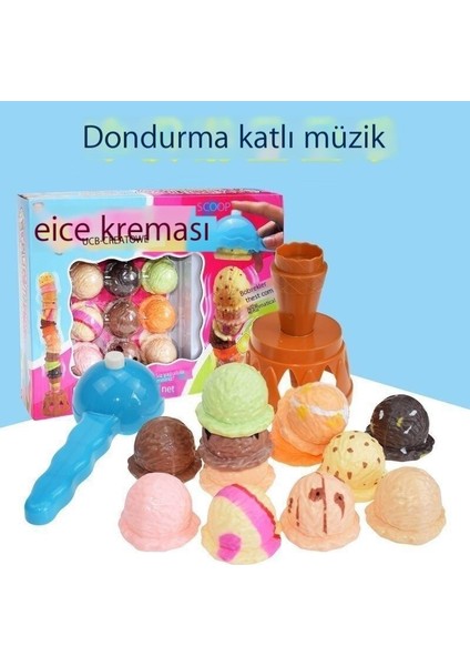 Dondurma Jenga, Ev Oyuncakları, El-Göz Koordinasyonu, Ebeveyn-Çocuk Etkileşimli Masa Üstü Oyunları, Erken Eğitim Eğitici Oyuncaklar (Yurt Dışından)