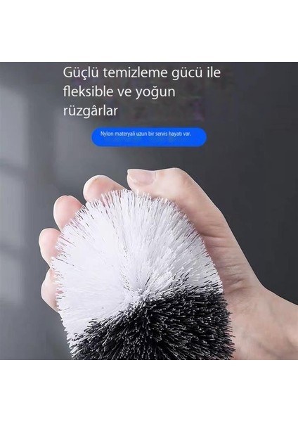 Tuvalet Fırçası, Kör Uçları Olmayan Yumuşak Kıllı Tuvalet Fırçası, Tuvalet Temizleme Fırçası, Klozet Dirseği Tuvalet Fırçası (Yurt Dışından)
