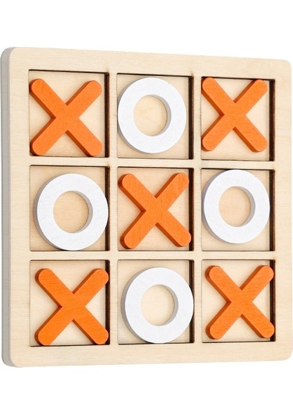 Üç Ardışık Tic-Tac-Toe Çocuk Erken Eğitim Eğitici Oyuncaklar Eğlence Savaş Masa Oyunu Yapı Taşları Satranç Oyuncakları (Yurt Dışından)