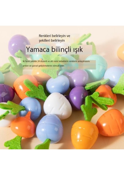 Çocuk Erken Eğitim Eğitici Turp Erkekler ve Kadınlar Için Oyuncaklar Çekerek Ilginç Masaüstü Oyunları Öğretim Yardımcıları Bebek Montessori Rafine Egzersiz (Yurt Dışından)