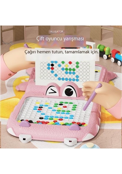 Erken Eğitim Bulmaca Timsah Savaşı Manyetik Kalem Çizim Tahtasında Interaktif Rekabetçi Oyun Masası Konsantrasyon Egzersizi (Yurt Dışından) fiyatları