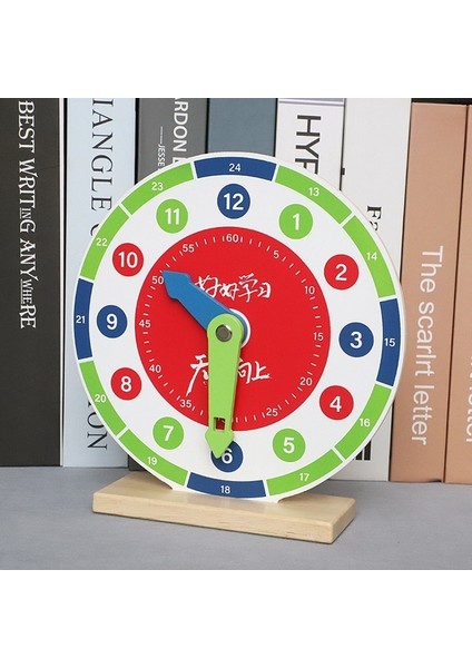 Saat Öğretim Yardımcıları Bebek Öğrenme Süresi Montessori Bilişsel Ilkokul Öğrencileri Saat Kursu Öğretim Oyuncakları (Yurt Dışından)