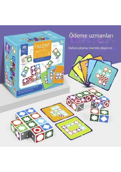 Content dolls Mekansal Mantıksal Düşünme Eğitimi Bulmaca Ebeveyn-Çocuk Interaktif Masa Üstü Oyunu Çocuk Erken Eğitim Eğitici Oyuncaklar (Yurt Dışından)