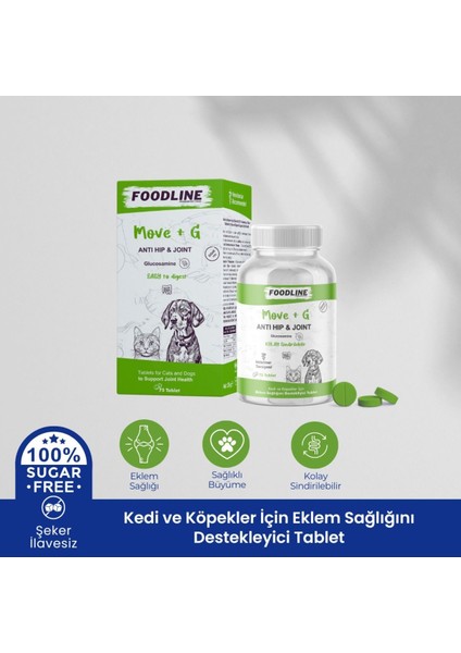 Hip&joint Glucosamine 75 Tablet | Kedi ve Köpekler Için Kas Sağlığını Destekleyici