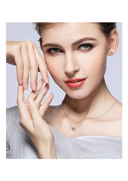 Pırlanta Kalp Kolye ve Küpesi 78117 modelleri