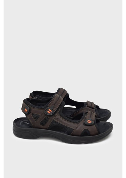 Cb-K3 Kahverengi Unisex Cırtlı Spor Sandalet