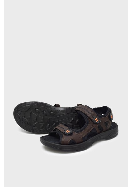 Cb-K3 Kahverengi Unisex Cırtlı Spor Sandalet