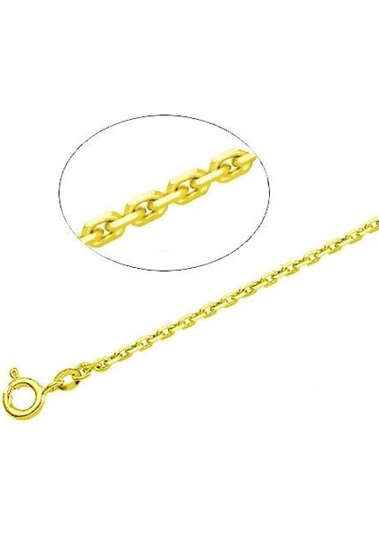 14 Ayar Sarı Zincir Kolye 48522