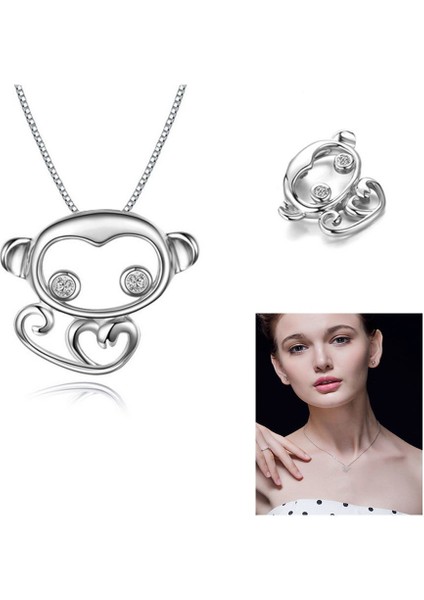 Pırlanta Aşk Maymunu Kolye 78263