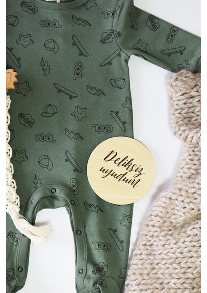 12 Aylık Plak Seti Ahşap Bebek Fotoğraf Kartları Ilklerim Seti modelleri