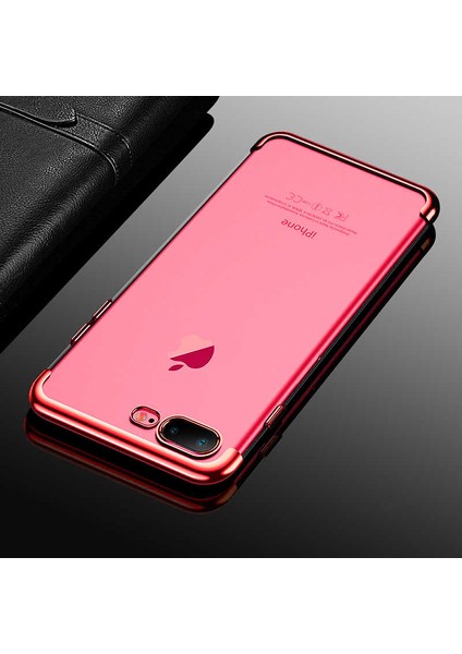 Apple iPhone 7 Plus Kılıf Dört Köşeli Lazer Silikon Kılıf