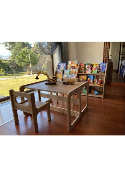Çocuk Aktivite Masası ve Sandalyesi 1 Adet Montessori Desk And Chair