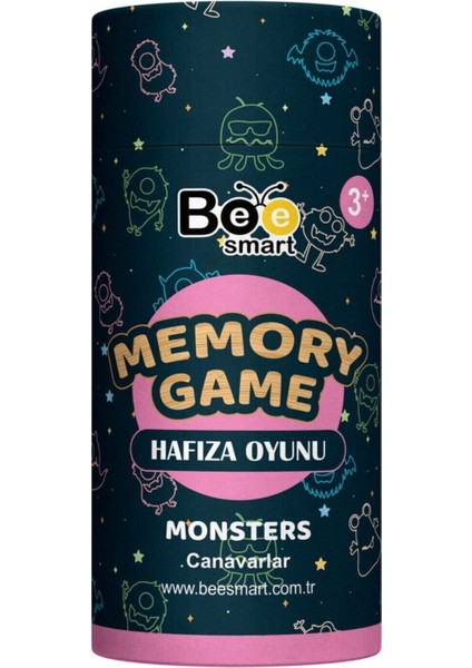 Bee Ahşap Hafıza Oyunu - Canavarlar