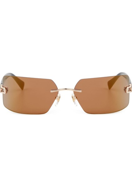 Hm 1645 C4 Dikdörtgen Altın - Kahverengi Kadın Güneş Gözlüğü fiyatları