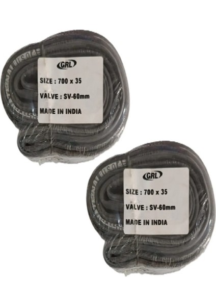 700X35 (28X1.5/8X1.3/8) Fv 60 mm Ince Sibop Bisiklet Iç Lastiği x 2 Adet