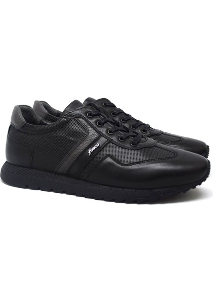 FSC-2723 Siyah Erkek Bağlı Casual Ayakkabı