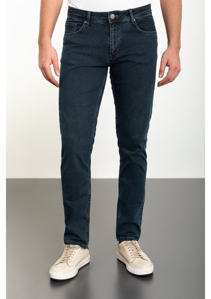 Düz Haki Super Slim Fit Erkek Kot Pantolon