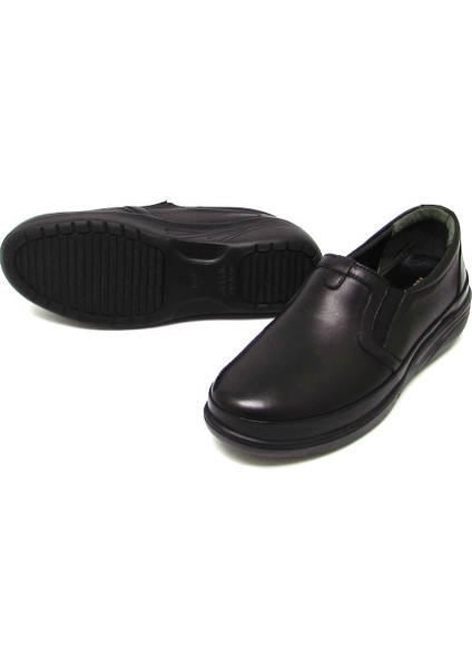 EVD2352-1 Siyah Kadın Lastik Yaka Comfort Ayakkabı modelleri