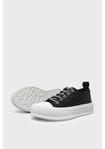 BLG23Y384-3 Siyah Kadın Bağlı Sneakers fırsatları