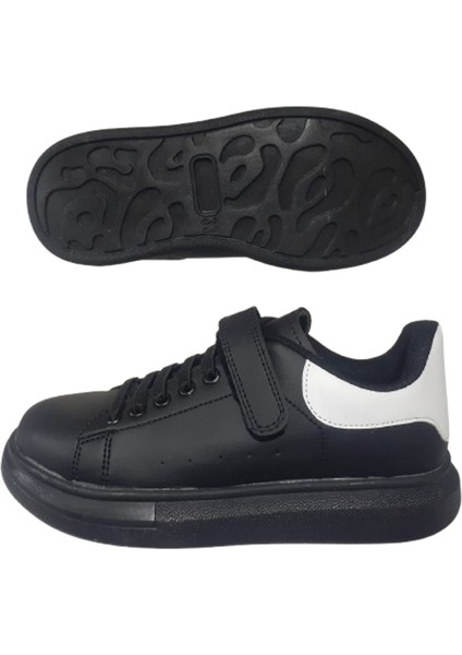 Çocuk Siyah Beyaz Ortopedik Taban Yürüyüş Ayakkabı ARVZO366-00 fırsatları