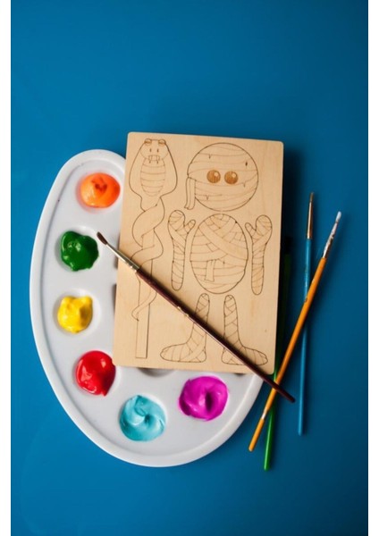 Tsd Dekorasyon Boyanabilir Ahşap Oyuncak Mıknatıslı Mumya Magnet fiyatları