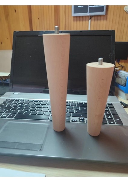 15 cm ahşap konik ayak.