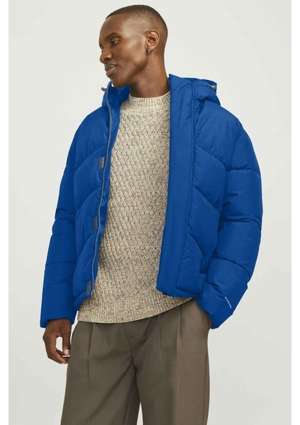 Jjworld Puffer Jacket Mor Erkek Mont