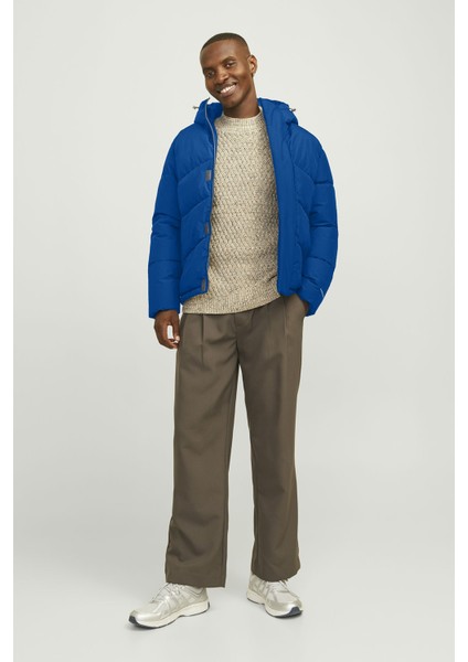Jjworld Puffer Jacket Mor Erkek Mont modelleri