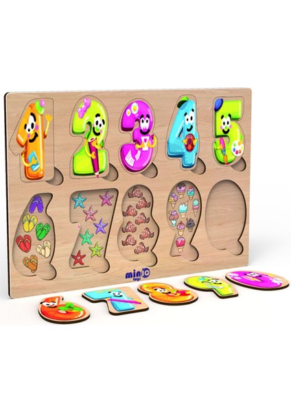 Ahşap Sayılar Eğitici-Öğretici Yapboz modelleri