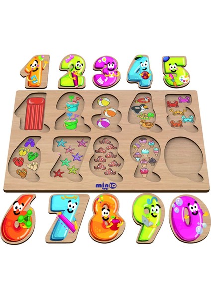 Ahşap Sayılar Eğitici-Öğretici Yapboz fırsatları