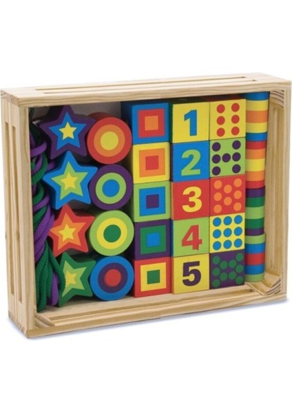 Melissa&doug Ahşap Boncuk Dizme