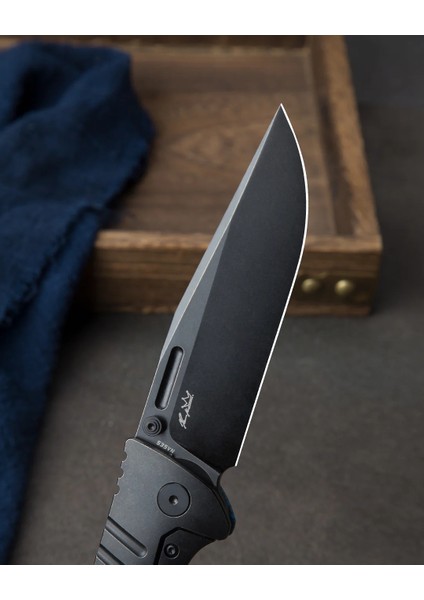 Bestech Keen Iı BT2301D Siyah Mavi G10+TITANYUM Sap S35VN Çakı