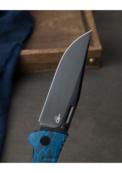 Bestech Keen Iı BT2301D Siyah Mavi G10+TITANYUM Sap S35VN Çakı