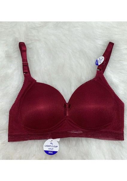 Bayan Telsiz Toparlayıcı Tek Sütyen ER5243-C Bordo