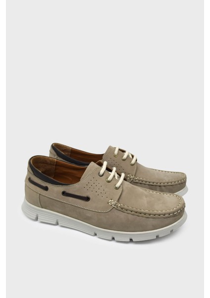 CB25140 Kum Nubuk Erkek Bağlı Casual Ayakkabı