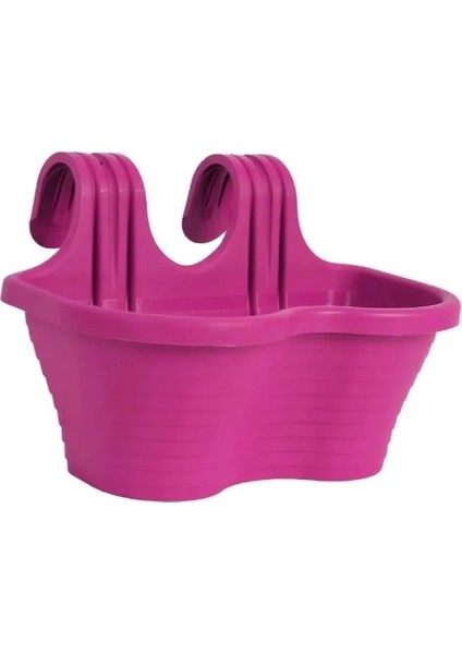 Tombik Saksı Askılı Balkon Küpeşte Saksı 6,5 Lt 3 Adet modelleri