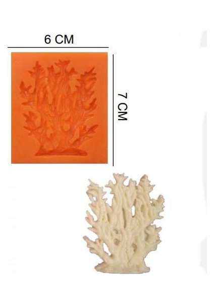 Şeker Hamur Kalıbı Silikon Ağaç 6 x 7 cm