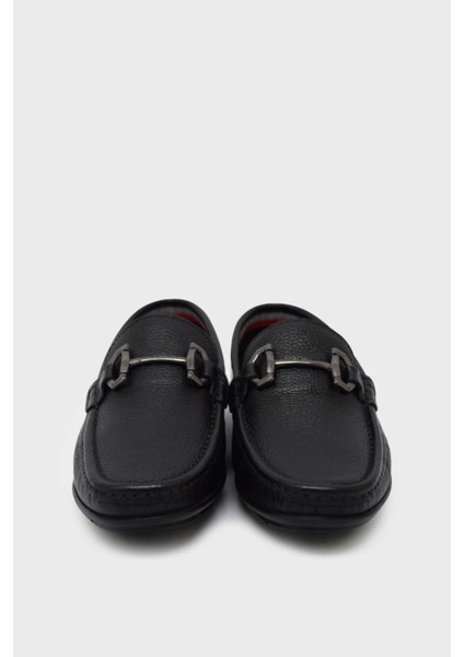 CB42726 Siyah Erkek Toka Detaylı Casual Ayakkabı