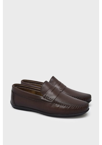CB42727 Kahverengi Erkek Bağsız Casual Ayakkabı