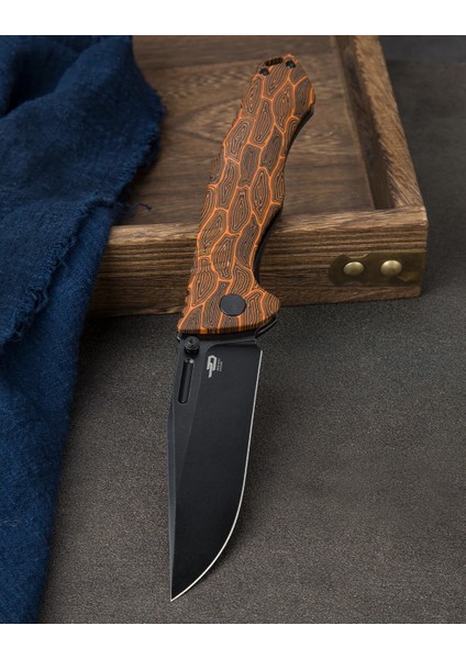 Bestech Keen Iı BT2301F Siyah Turuncu G10+TITANYUM Sap S35VN Çakı