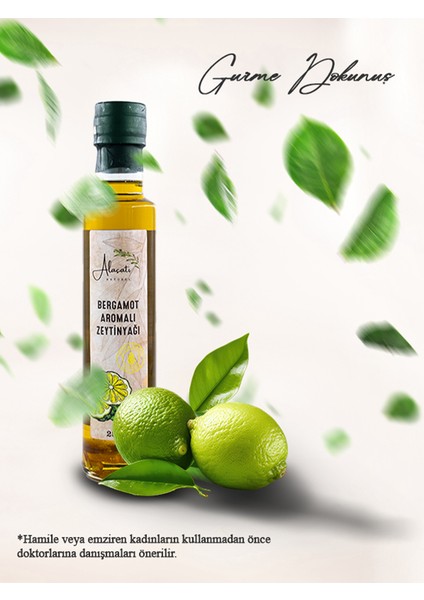 Alaçatı Natürel Bergamot Aromalı Zeytinyağı 250 ml