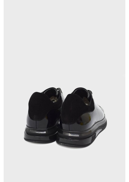 FSC-9938 Siyah Rugan Erkek Bağlı Casual Ayakkabı