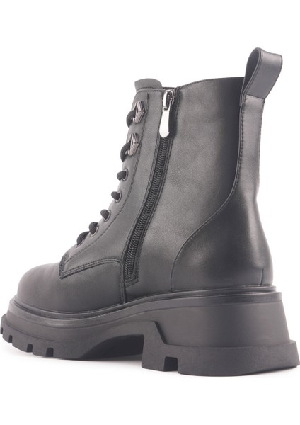 23K-404 4pr Siyah Kadın Rock Bot modelleri