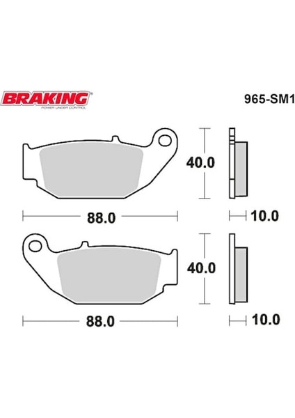 Brakıng Yarı Metalik 965SM1 Cf Moto Nk 250 Hero Xpulse Honda Cbr 125 R Crf 250 L
