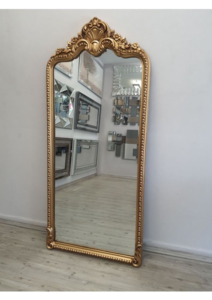 Princess Great Gold Model Altın Renk Dekoratif Boy Aynası